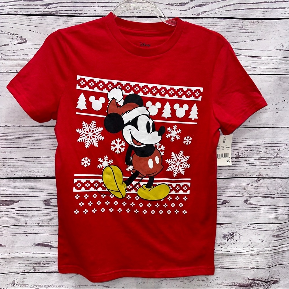 Disney Mickey Mouse Unisex Holiday T-shirt Size Medium